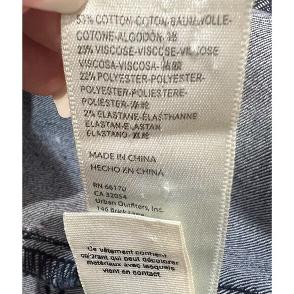 We The Free People Jeans Penny Pull On Flare Leg Size 27 Stretch Blue - Picture 11 of 12